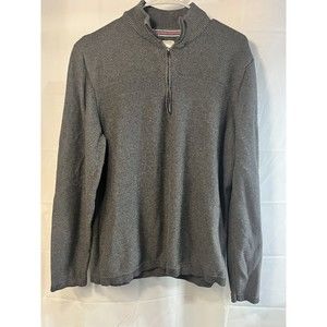 Flag & Anthem Men's Gray 1/4 Zip Long Sleeve Sweater Men’s Size L